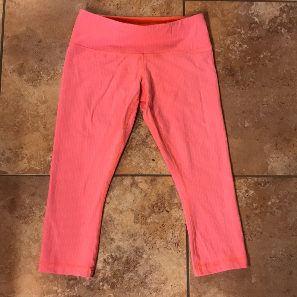 Lululemon Wunder Under Crop POP Orange